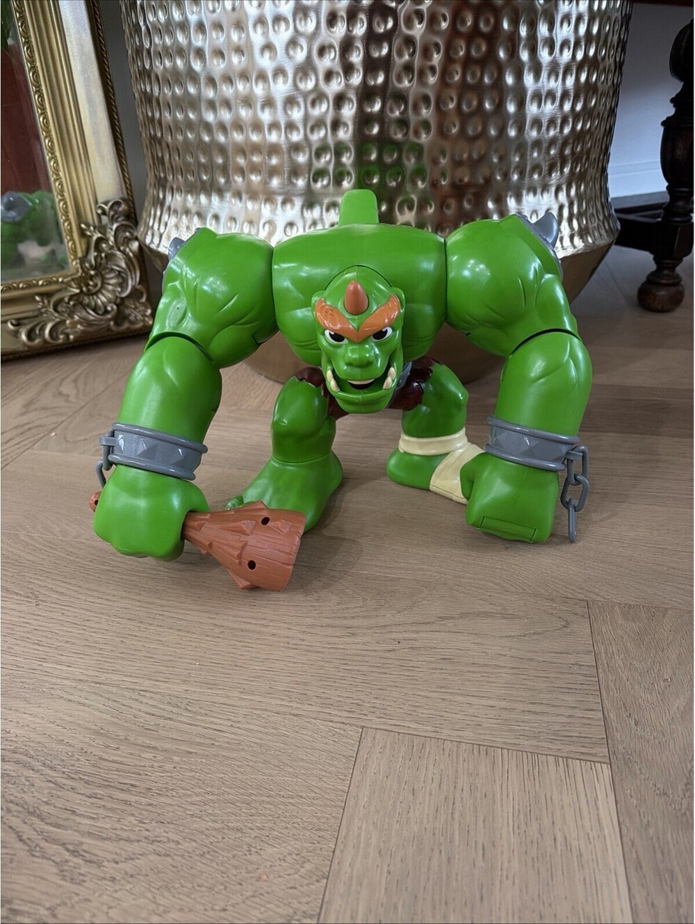 Fisher-Price Imaginext Green Ogre/Troll Monster Figure w/ Club & Chains